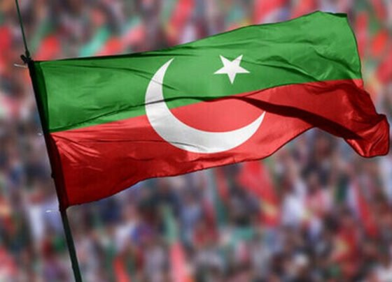 PTI Flag پی ٹی آئی